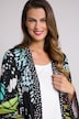 Butterfly Print Open Front Stretch Knit Occasion Kimono Duster