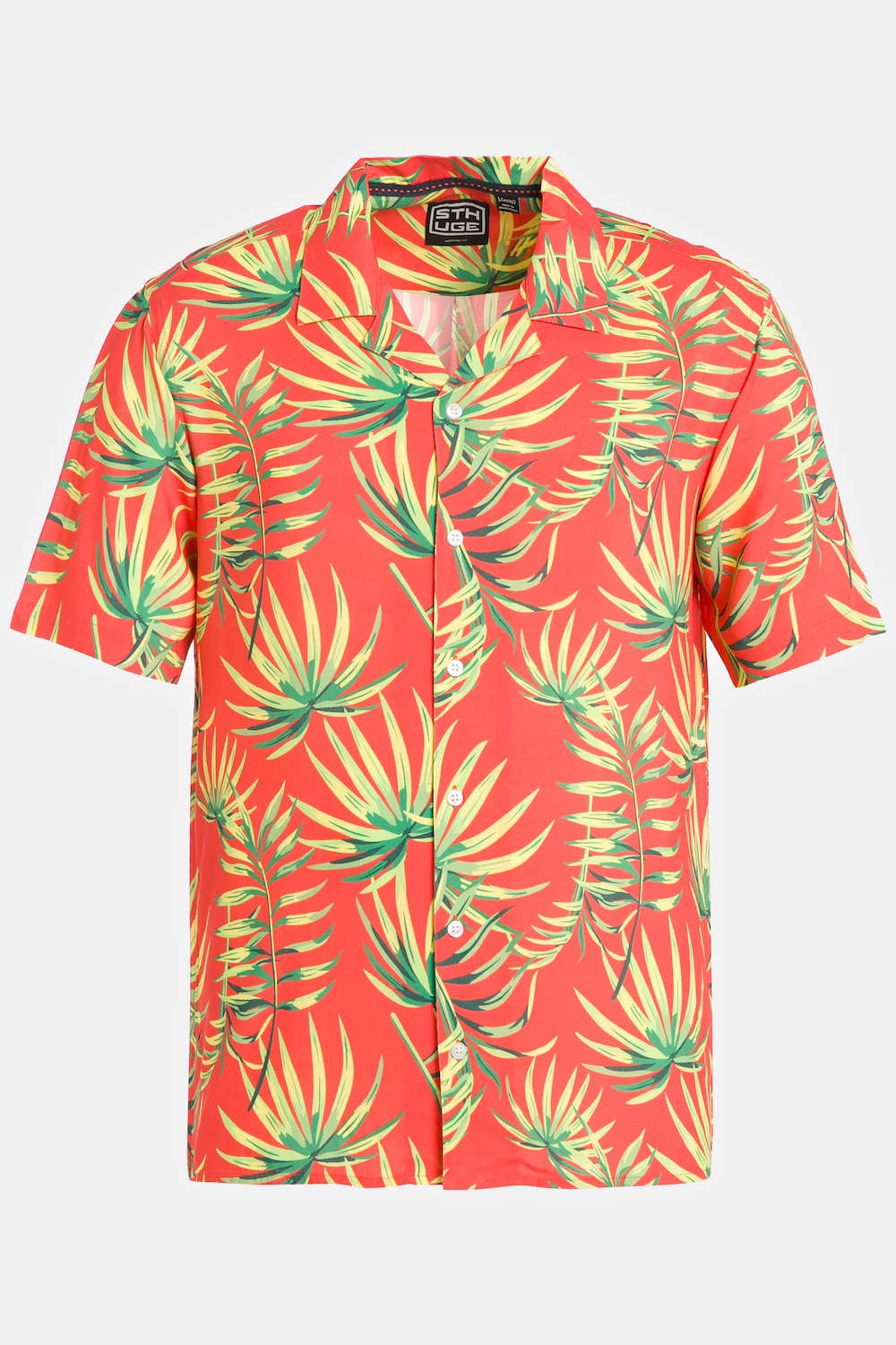 Chemise, manches mi-longues, imprimé floral, coupe Modern Fit, col cubain, jusqu'au 8 XL