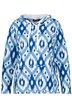 Mikina s kapucí, etno potisk, dlouhé rukávy, klokaní kapsa