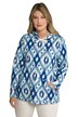 Mikina s kapucí, etno potisk, dlouhé rukávy, klokaní kapsa