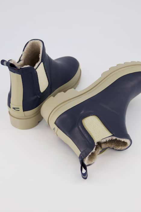 regnboots, chelseastil, resårisättningar, bekväm lästvidd