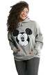 Mikina s kapucí Mickey Mouse, oversize, dlouhé rukávy