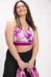 Sport Bustier-Top, Orchideen, V-Ausschnitt