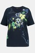 Graffiti Flowers Round Neck Short Sleeve Tee