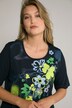 Graffiti Flowers Round Neck Short Sleeve Tee