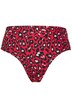 Bikiny kalhotky, barevný leopardí potisk, vysoký pas