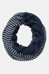 Snood, rayures, écharpe tour de cou