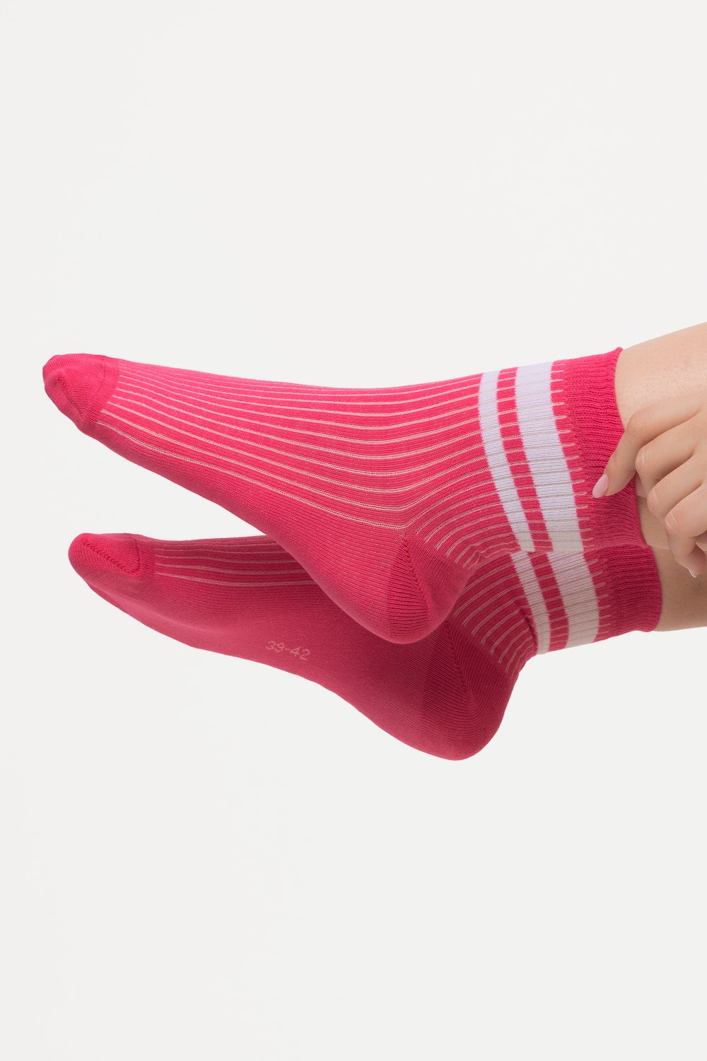 Grote Maten korte sokken, Dames, roze, Maat: 35-38, Katoen/Synthetische vezels, Ulla Popken