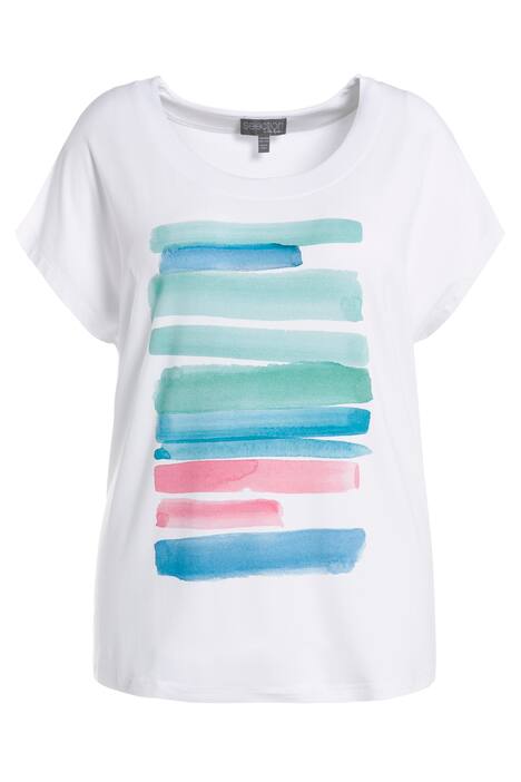 Tričko, tahy štětce, Classic, kulatý výstřih, krátké rukávy