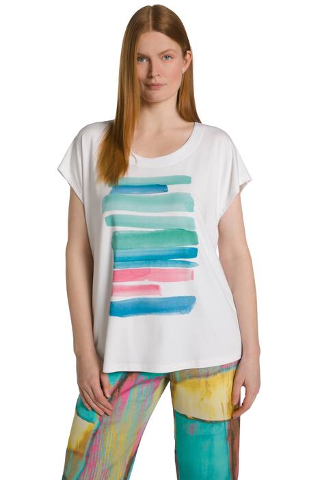 Tričko, tahy štětce, Classic, kulatý výstřih, krátké rukávy