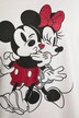 Mickey & Minnie Glitter Foil Print Pajama Top