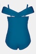 Kostium kąpielowy, dekolt a la Carmen, usztywniane miseczki, odpinane ramiączka