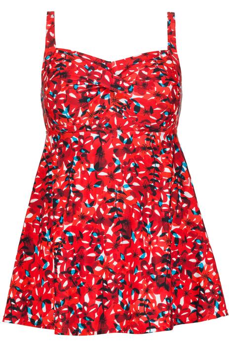 Plavkově šaty, květy, měkké košíčky, nastavitelná ramínka