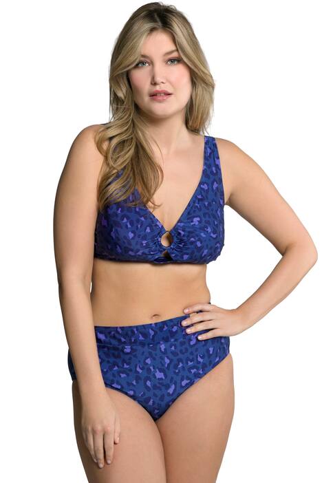 Bikiny, leopardí vzor, měkké košíčky, ozdobný kruh