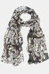 Graphic Print Crinkle Silk Scarf