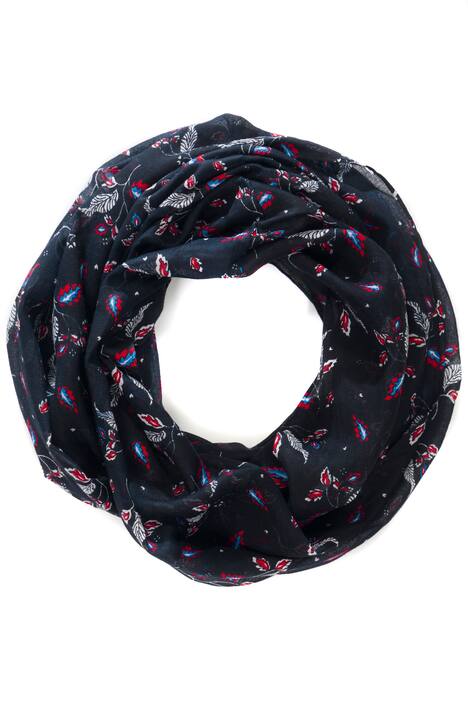 Tunelový šál, květy