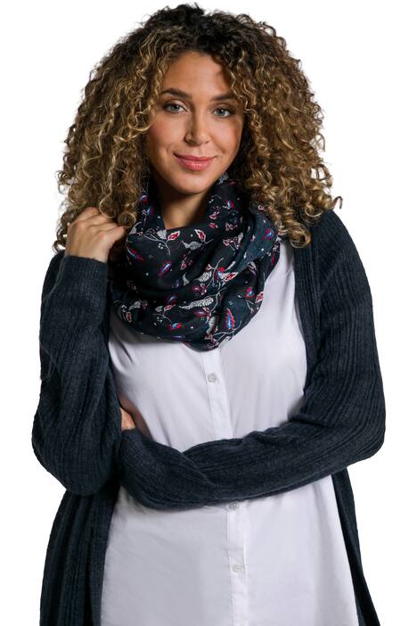 Tunelový šál, květy