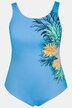 Pineapple Placement Print Front Lined Swimsuit