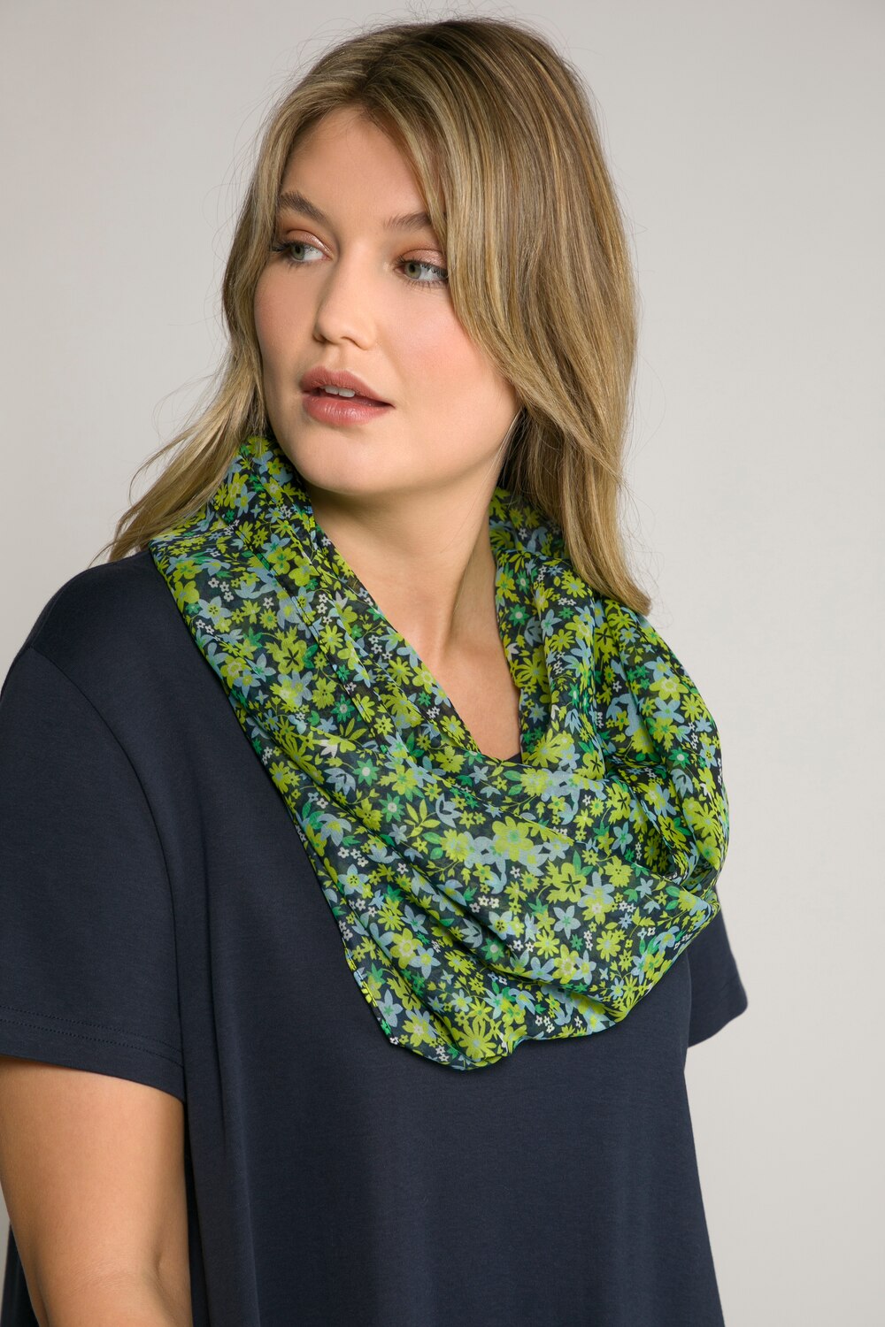 Grote Maten loop, Dames, groen, Maat: One Size, Polyester, Ulla Popken