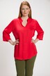 Open Stand-Up Collar Blouse
