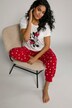 Hearts Cotton Knit Pajama Pants