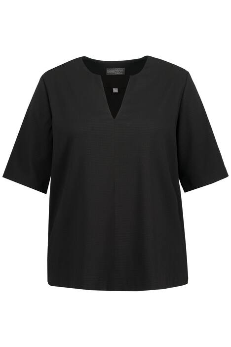 Tunika, pruhy, ozdobný šev, tunikový výstřih, 3/4 rukávy