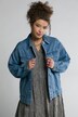 jeansjasje, oversized, overhemdkraag, lange mouwen