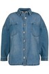 Džínová košile, oversize, límeček, dlouhé rukávy