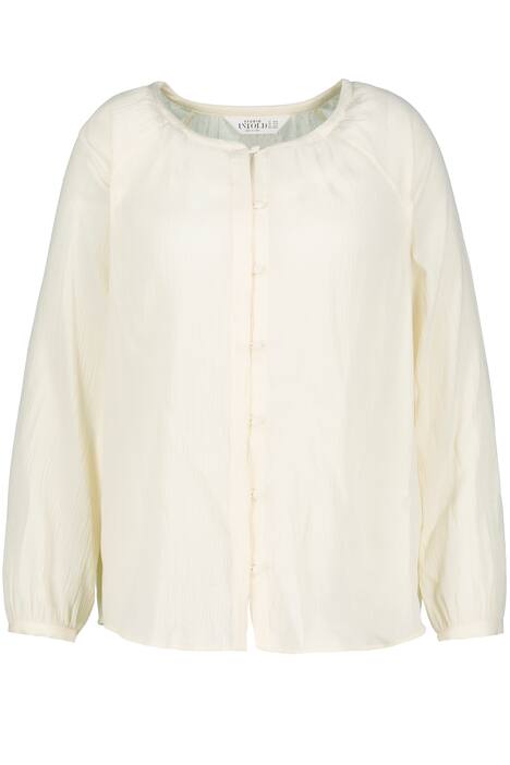 Halenka, oversize, kulatý výstřih, dlouhé rukávy, knoflíková léga