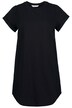 Žerzejové šaty, kulatý výstřih, krátké rukávy