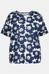 T-shirty, dwupak, oversizowy kr�j, okr�g�y dekolt, kr�tki r�kaw, kwiatki