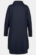 Rounded Hi-Low Hem A-line Fit Cotton Tunic Sweatshirt
