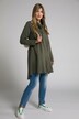 Rounded Hi-Low Hem A-line Fit Cotton Tunic Sweatshirt