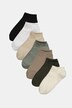 7 Pack of Stretch Cotton Blend Ankle Socks - Solids