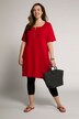 Zipper Pocket Swing Cotton Knit Tunic