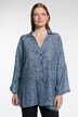 Kimonobluse, Animal, Oversized, V-Ausschnitt, 3/4-Arm