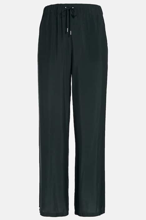 Marlenebyxa Mary i highwaterlängd, vida ben, resårlinning