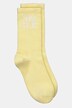 Statement Print Stretch Cotton Blend Crew Socks