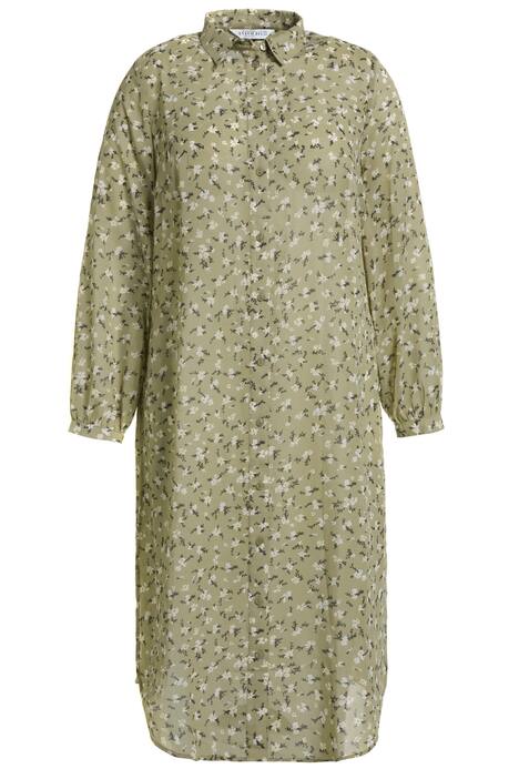 Dlouhá halenka, dlouhé rukávy, dlouhé postranní rozparky, Millefleur potisk