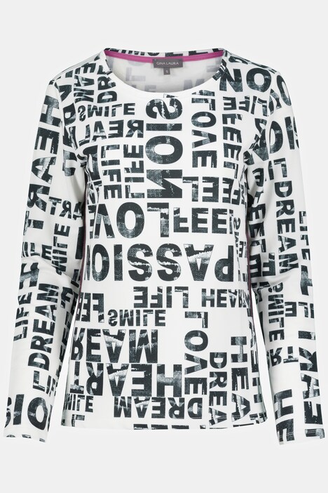 Sweatshirt, Schriftdruck, Rundhals, Langarm