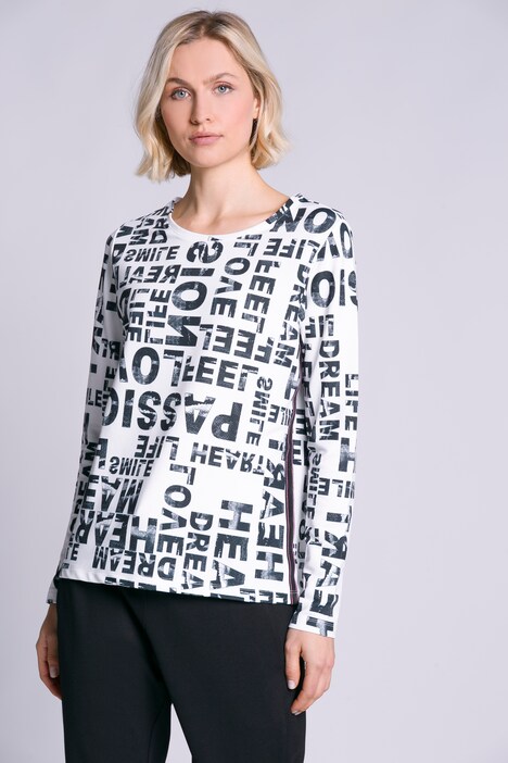 Sweatshirt, Schriftdruck, Rundhals, Langarm