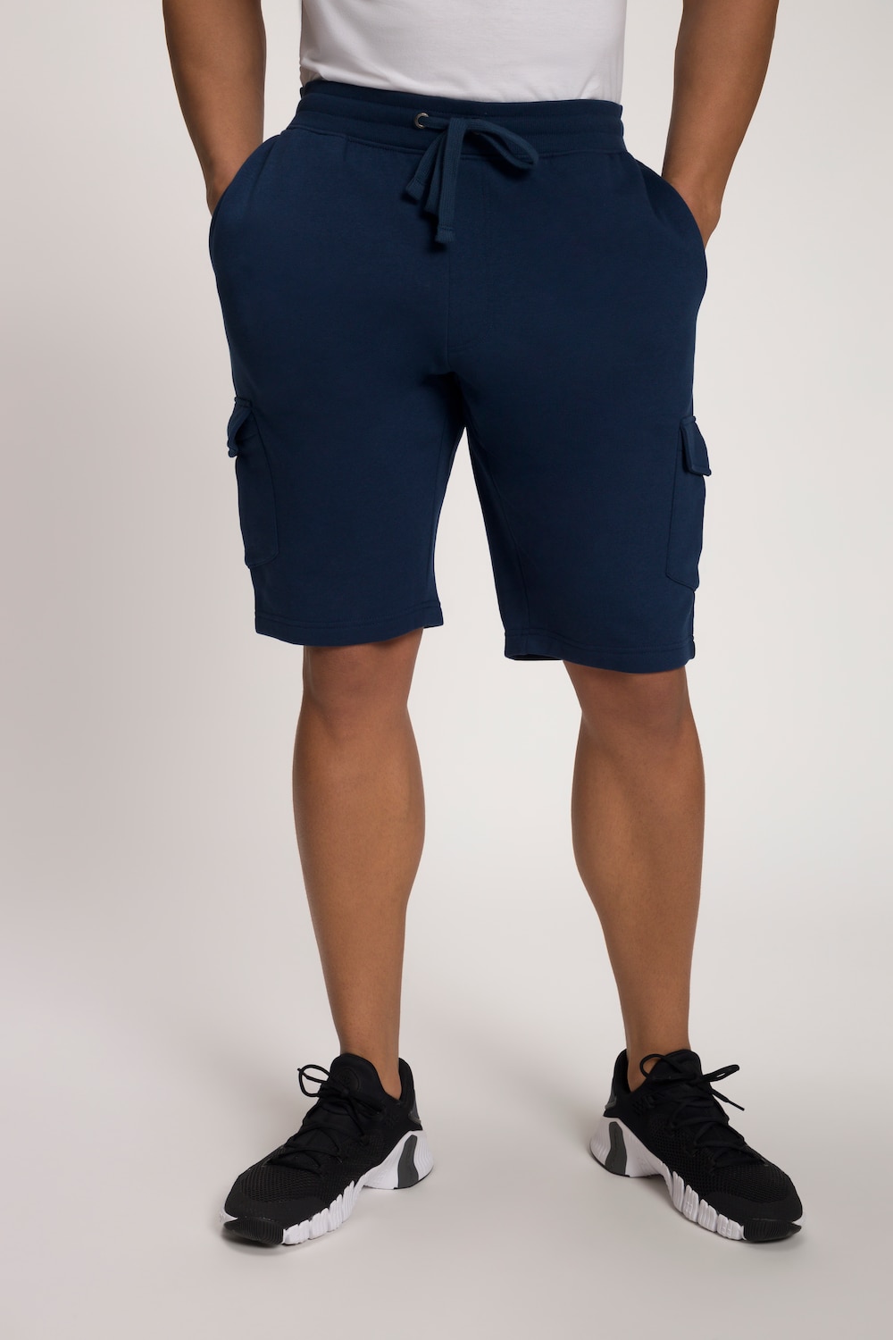 Grote Maten korte sweatbroek, Heren, blauw, Maat: XL, Katoen/Polyester, JP1880