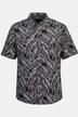 Chemise à manches courtes en jersey, avec col à pointes boutonnés et imprimé floral - coupe Modern Fit