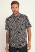 Chemise à manches courtes en jersey, avec col à pointes boutonnés et imprimé floral - coupe Modern Fit