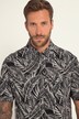 Chemise à manches courtes en jersey, avec col à pointes boutonnés et imprimé floral - coupe Modern Fit