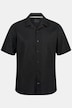 Chemise en lin mélangé, manches courtes et col cubain, coupe Modern Fit