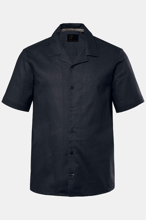 Short Sleeve Linen Blend Shirt