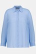 Bluse, A-Linie, Hemdkragen, 3/4-Arm, Cupro/Bambus