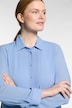 Bluse, A-Linie, Hemdkragen, 3/4-Arm, Cupro/Bambus