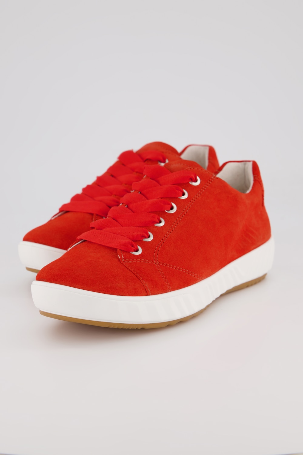 Grote Maten Ara leren sneakers, Dames, rood, Maat: 41, Leer/Overige/Synthetische vezels, Ulla Popken